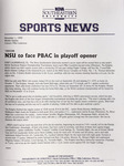 NSU Sports News - 1999-11-01 - Weekly Update - Soccer; Volleyball; Baseball Camps