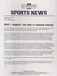NSU Sports News - 1999-11-23 - Weekly Update - Soccer, Volleyball; Basketball; Baseball Camps - 
