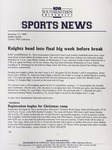 NSU Sports News - 1999-12-13 - Weekly Update - Basketball; Baseball - 