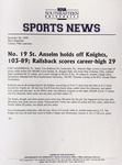 NSU Sports News - 1999-12-30 - Men's Basketball - 