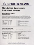 FSC Sports News - 2000-01-31 - "Florida Sun Conference Basketball Honors" by Nova Southeastern University