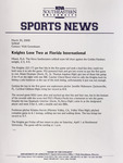 NSU Sports News - 2000-03-30 - Softball - "Knights Lose Two at Florida International" by Nova Southeastern University