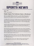 NSU Sports News - 2000-04-01 - Softball - "Knights Capture Two Conference Games at Northwood" by Nova Southeastern University