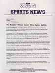 NSU Sports News - 2000-04-04 - Softball - "The Knights' Offense Comes Alive Against Sailfish" by Nova Southeastern University
