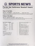 FSC Sports News - 2000-04-24 - Florida Sun Conference Baseball Honors