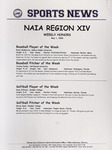 FSC Sports News - 2000-05-01 - NAIA REGION XIV WEEKLY HONORS