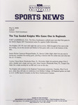 NSU Sports News - 2000-05-08 - Softball - The Top Seeded Knights Win Game One in Regionals