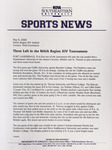 NSU Sports News - 2000-05-09 - NAIA Region XIV Softball - Three Left in the NAIA Region XIV Tournament