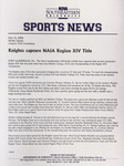 NSU Sports News - 2000-05-15 - Weekly Update - Softball - Knights Capture NAIA Region XIV Title