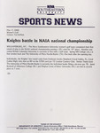 NSU Sports News - 2000-05-17 - Women's Golf - Knights Battle in NAIA National Championship