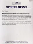 NSU Sports News - 2000-05-19 - Women's Golf - Knights Conclude NAIA National Tournament