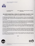NSU News Release - 2003-11-28 - NSU Men's Basketball Edged by Armstrong Atlantic 73-63