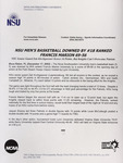 NSU News Release - 2003-12-17 - NSU Men's Basketball Downed by #18 Ranked Francis Marion 69-56 by Nova Southeastern University