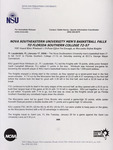 NSU News Release - 2004-01-17 - Nova Southeastern University Men's Basketball Falls to Florida Southern College 72-57