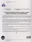 NSU News Release - 2004-03-01 - Nova Southeastern University Baseball Downs Wingate University 23-8 in Series Finale by Nova Southeastern University