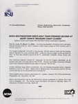 NSU News Release - 2004-03-12 - Nova Southeastern Men’s Golf Team Finishes Second at Saint John’s Treasure Coast Classic