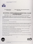 NSU News Release - 2004-03-18 - NSU Softball Sweeps American International College in Doubleheader