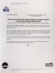 NSU News Release - 2004-03-20 - Nova Southeastern Wins Women’s Varsity Eight at Rollins Spring Break Race by Nova Southeastern University
