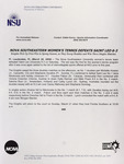 NSU News Release - 2004-03-20 - Nova Southeastern Women’s Tennis Defeats Saint Leo 6-3 by Nova Southeastern University