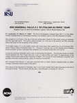NSU News Release - 2004-03-31 - NSU Baseball Falls 3-1 to Italian Olympic Team by Nova Southeastern University