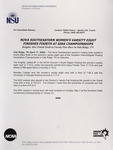 NSU News Release - 2004-04-17 - Nova Southeastern Women’s Varsity Eight Finishes Fourth at SIRA Championships