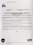 NSU News Release - 2004-04-23 - Nova Southeastern University Softball Defeats #22 University of Tampa
