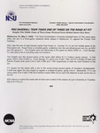 NSU News Release - 2004-05-02 - NSU Baseball Team Takes One of Three on the Road at FIT by Nova Southeastern University