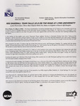 NSU News Release - 2004-05-04 - NSU Baseball Team Falls 10-8 on the Road at Lynn University by Nova Southeastern University
