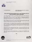 NSU News Release - 2004-05-05 - Nova Southeastern Women’s Golf Team Finishes Fifth at NCAA Division II South Regional by Nova Southeastern University