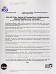 NSU News Release - 2005-03-03 - NSU Softball Drops Both Games of Doubleheader Against Delta State University by Nova Southeastern University