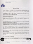 NSU News Release - 2005-03-12 - NSU Softball Splits Doubleheader With Saint Leo by Nova Southeastern University