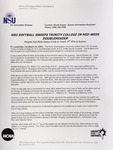 NSU News Release - 2005-03-30 - NSU Softball Sweeps Trinity College in Mid-Week Doubleheader by Nova Southeastern University