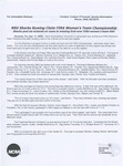NSU News Release - 2009-04-11 - NSU Sharks Rowing Claim FIRA Women's Team Championship by Nova Southeastern University