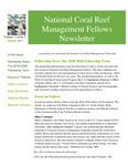 National Coral Reef Management Fellows Newsletter Volume 1 | Issue 2 by National Oceanic and Atmospheric Administration (NOAA) Coral Reef Conservation Program