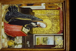 Anon. "Annunciation" Early 15th cent., Mus. of Fine Arts Ghent, incl of shot. stage-- ca. 1400 by James Doan