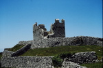 Dán Forma and Caisleán Uí Bhriaen, Inis Íar (early hist. ring for. with 14th c. castle) by James Doan