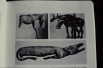 Carved horn fig. of elk, carved horn fig. of wolf, silver fig. of bull (late 3rd mil. BCE) by James Doan
