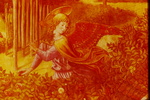Benozzo Gozzoli (1420-1497) Angeli in adorazione, particolare Angelo in un cespuglio by James Doan