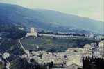View of Assise city walls, from Rocco Maggcore by James Doan