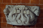 12th cent. Lombard capital showing interlaced animals, from Pavia by James Doan