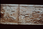 Assyrian hunting scenes, king hunting onargers by James Doan