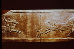 Assyrian hunting scenes, lion attacking horse by James Doan