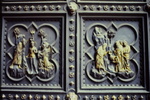 Ardren Piseno, Baptism of Christ (2 jewels) on So. Baptisus door (14th cent.), Florence, ca. 1329 by James Doan