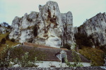 Cliff over house at Le Sausson's on the Yonne in Burgandy by James Doan