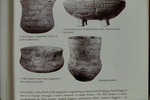 1) Bell beakers- multilithic burial at Kerbors (Brittany); 2) Polypod bowl of Bell Beakers ware broken (So. Germany); 3) Bell Beakers ware from Longnedre, Boen Marcont, Acede; 4) British veahie by James Doan