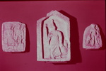 Relief carving of the Deities Nemetona & Loucetius. Goddess Minerva & Mercury by James Doan