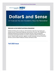 Dollars and Sense Newsletter - Fall 2020 by Nova Southeastern University