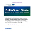 Dollars and Sense Newsletter- Fall 2022 by Nova Southeastern University