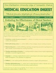 Medical Education Digest, Vol. 4 No. 3 (May 15, 2002) by Nova Southeastern University