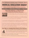 Medical Education Digest, Vol. 2 No. 5 (October 15, 2000)